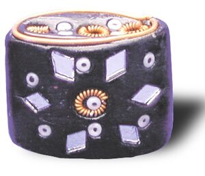 Lackarbeit mit Spiegel verziert, Set 4 tlg. für Räucherstäbchen- und Kegel