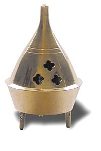 Messingkoro ( Halter ) mit Deckel, sortiert