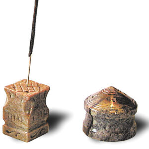 Räucherstäbchenhalter aus Speckstein (Ghorari) zylindrischer