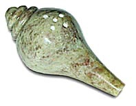 Räucherstäbchenhalter aus Speckstein in Muschelform