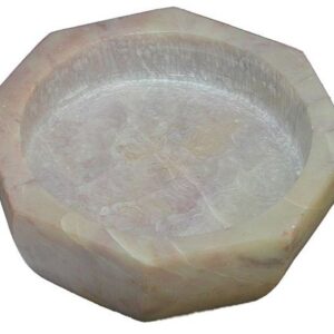 Räucherschale für Kegel / Weihrauch, aus Speckstein, 8-eckige, konische,