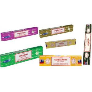 Satya Räucherstäbchen Probier-Sortiment 12 Packungen