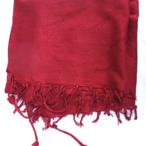 Hellrotes Uni-Tuch, festes Baumwolltuch, Größe ca. 110 x 110 cm