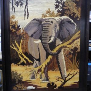 Intarsien Bild Elefant