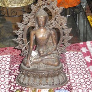 Buddha Bronze mit Aura strahlen