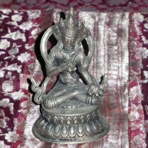 kleine Vajrasattva Bronze in silberner Farbe