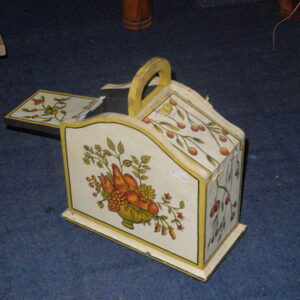 Holz Kasette mit Obstmotiv ( Picknick )